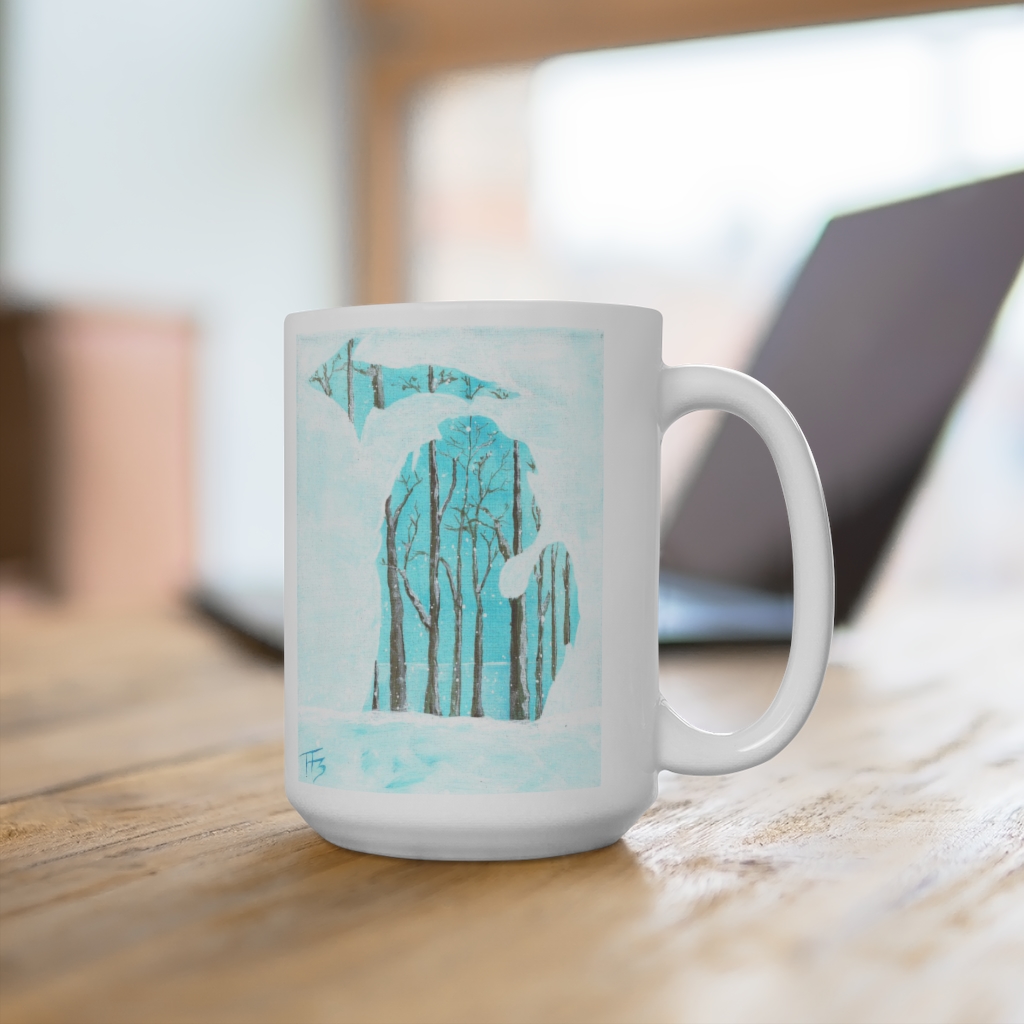 Michigan Winter Mug 15oz